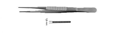 Пінцет De Bakey атравматичний, 20см, 1,5мм